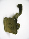 Antique Vintage Brass Hat Coat Hanger Hook  Victor