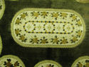 Vintage Old Italian Gold Brocade Doily Doiley Rug 