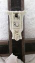 Ornate Antique Religious Inlaid Wooden Cross Cruci