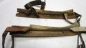 Antique  Dutch Old Pair Ice Skates Rustic Primitiv