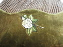 Antique Vintage Retro Hand Bag Purse Velour Clutch