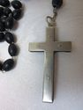  Antique Old Devotional Rosary Wood Beads Old Plaq