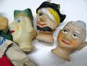 Rare Lot Early Vintage Play Set 3 Hand Puppets sof