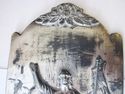 Large Antique Holy Water Font Old Silver Plated Me