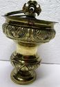 Antique Brass Holy Water Bucket Aspergil Sprinkler