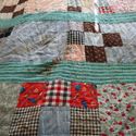 Amazing Old Antique Civil War Era Crazy Quilt Shab