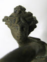 Antique Art Old Silver metal Statue Figurine Runni