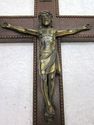 Large Antique Crucifix Ornate Wood Cross Corpus Je