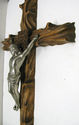 Stunning Antique Religious Wood Cross Crucifix Sil