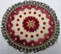 Vintage Italian Gold Brocade Doily Dooiley Rug Tap