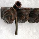 Gorgeous Vintage 5 Estate Pipe Rack Holder w Funny