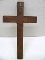 Antique Religious Crucifix Cross Bronze Figure Jes