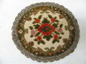  Vintage Italian Gold Brocade Doily Doiley Rug Tab