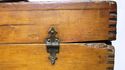 Old Vintage Wood Box Primitive Tools Storage Finge