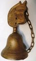 Gorgeous Antique Brass Brass Bell with Horse Head 