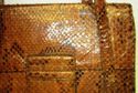 Gorgeous Vintage Brown Snake Skin Leather Purse La