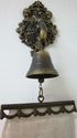 Vintage Needlepoint Real Bell Brass Mounting Pull 