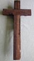 Antique Crucifix  Cross Black Forrest Wood Corpus 