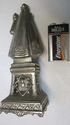 Antique Icon Silver metal Statue Virgin Lady Black