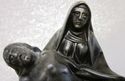 Antique Mother Mary Mourning Jesus Christ  Body Br