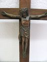 Antique Religious Cross Crucifix Vintage Corpus Ch