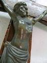 Huge old Antique Religious Wood Cross Crucifix Bro