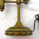 Antique Student Table Lamp Counter weights Vintage