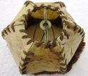 Old Vintage Lamp Shade Country Rawhide Leather Ski