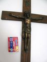 Antique Religious Cross Crucifix Vintage Corpus Ch