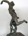 Antique Art Old Silver metal Statue Figurine Runni