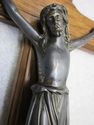 Vintage 1950 Era Crucifix Carved Wood Stand Corpus