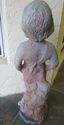 Vintage Antique Concrete Statue Boy Child Garden D