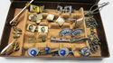 Awesome Lot Box with Real Vintage Mens Jewelry Bow