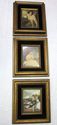 Set 3 Vintage Romantic Italian Painting Print Phot