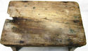 Cute Antique Foot Milking Stool Farm Bench Wood Se