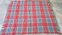 Vintage Wool Bed Blanket Sleep Tartan Plaid  Cover