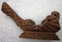 Gorgeous Vintage Pipe Rack Station Hand Made Carve