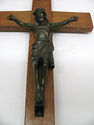 Antique Religious Cross Crucifix  Bronze Corpus Ch