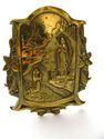 Antique Lourdes Relic stand Icon Plaque Figurine A