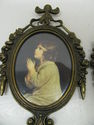 Set 2 Antique Brass Frames European Royal Children