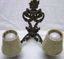 Lg Ornate Vintage French Solid  Brass Sconce Wall 