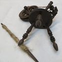 Cute Vintage Miniature Spinning Turning Wheel Wood