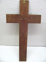 Stunning Large Antique Religious Wood Cross Crucif