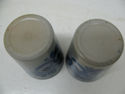 Vintage lot of 2 Antique Grey & Blue Decorated Old