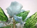 Stunning Vintage Lucite Cellulose Flower Candle Ho