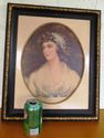 Striking Antique Frame w Lovely 19th century Lady 