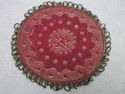 Vintage Italian Gold Brocade Doily Dooiley Rug Tap