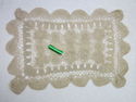 Vintage Hand Made Bobbin Lace Placemat Table Doily