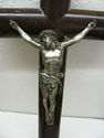 Stunning Lg Antique Religious Wood Cross Crucifix 