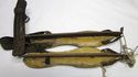 Antique Old Dutch Pair Ice Skates Rustic Primitive